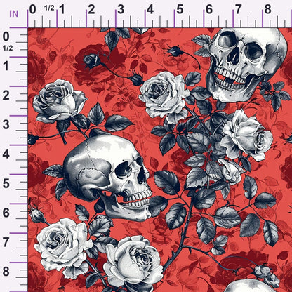Gothic Blooms Pattern 9 Minky Fabric