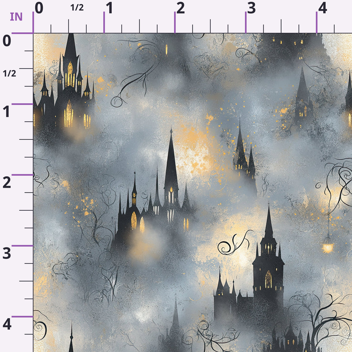 Gothic Fairytale Pattern 25 Minky Fabric