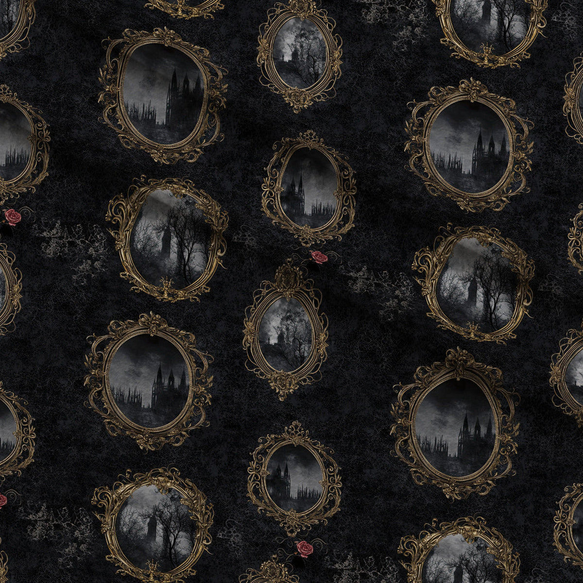 Gothic Fairytale Pattern 30 Minky Fabric