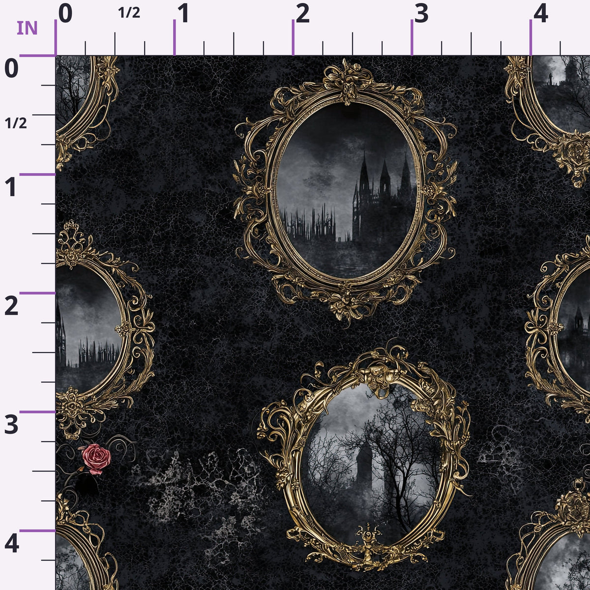Gothic Fairytale Pattern 30 Minky Fabric