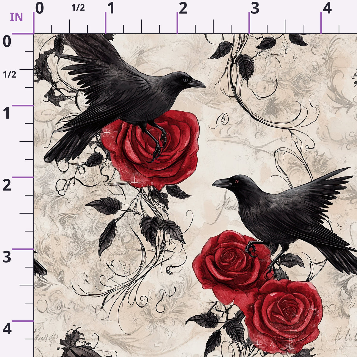 Gothic Fairytale Pattern 37 Minky Fabric