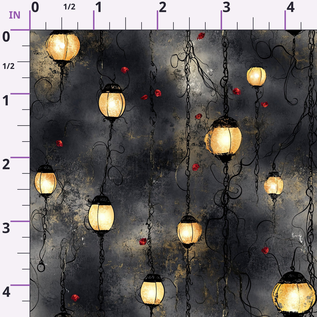 Gothic Fairytale Pattern 4 Minky Fabric