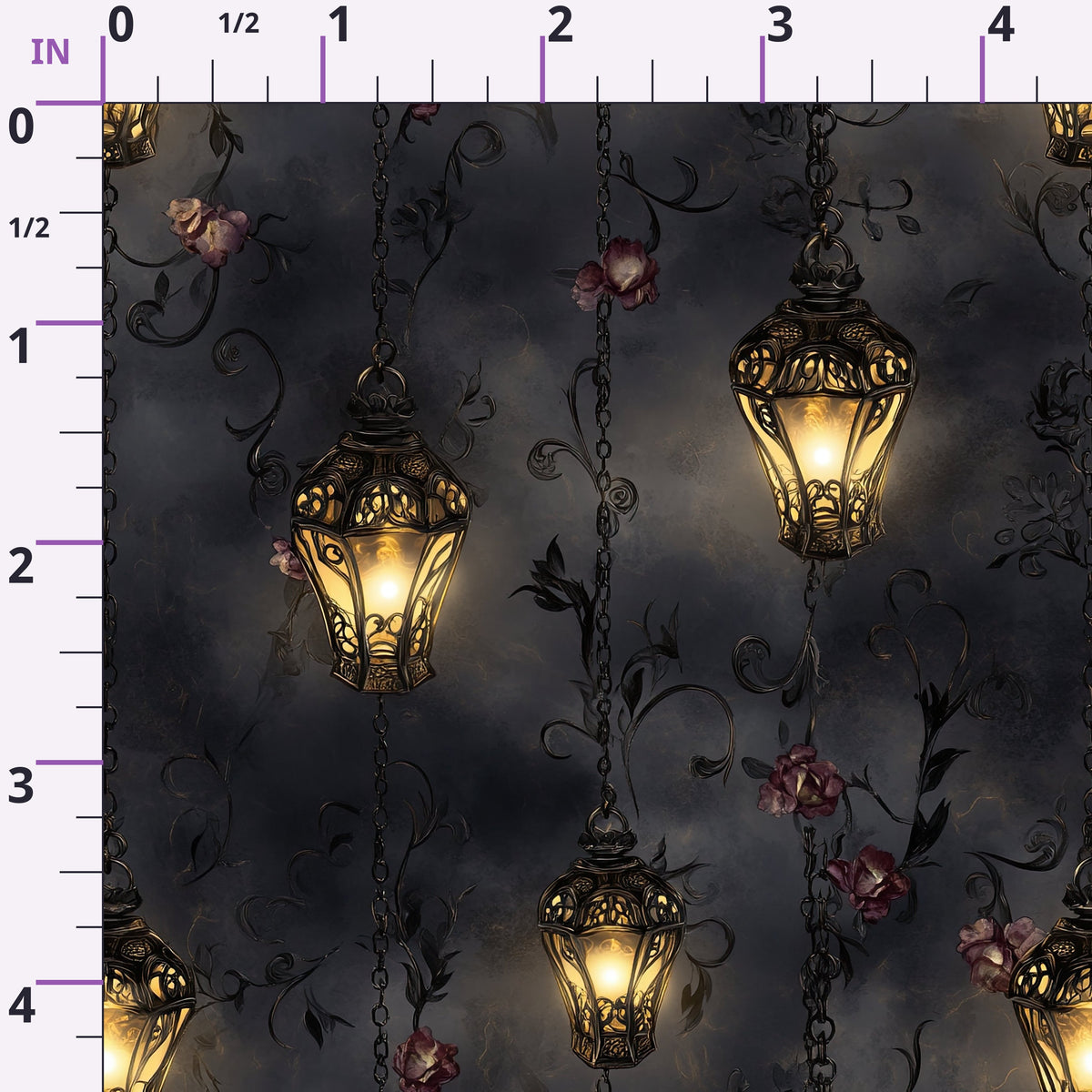 Gothic Fairytale Pattern 5 Minky Fabric