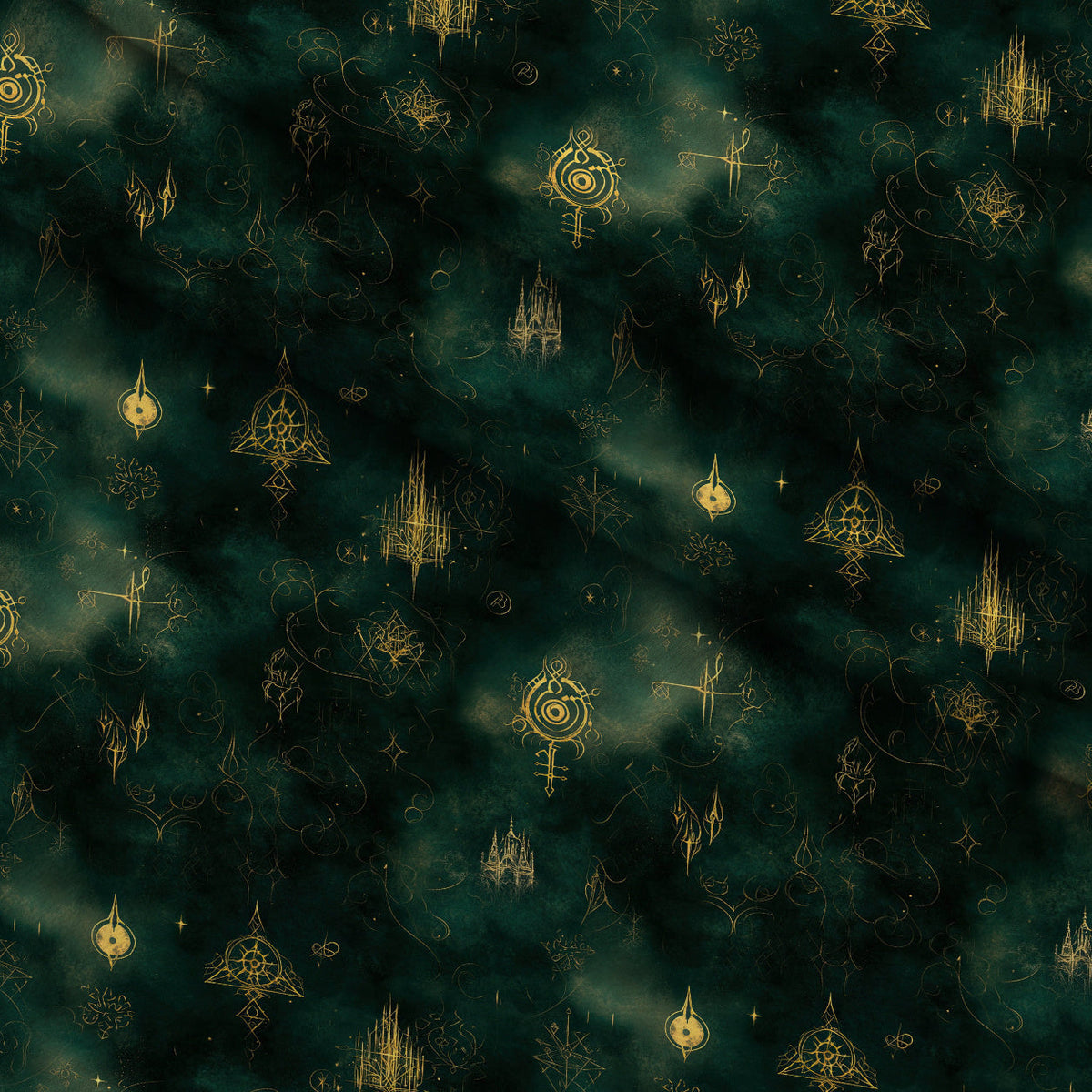 Gothic Fairytale Pattern 6 Minky Fabric