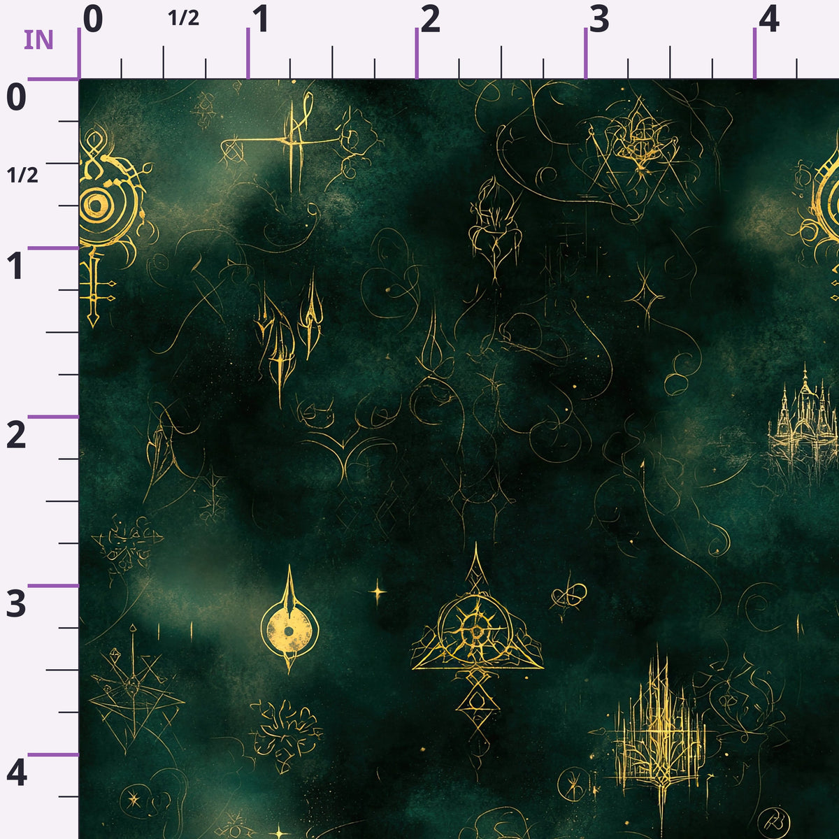 Gothic Fairytale Pattern 6 Minky Fabric