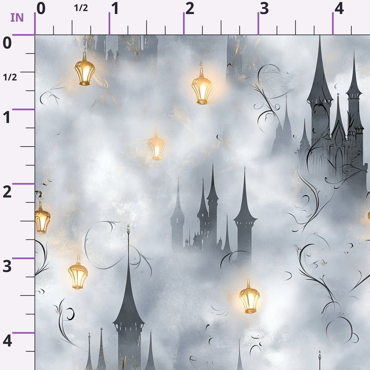 Gothic Fairytale Pattern 60 Minky Fabric