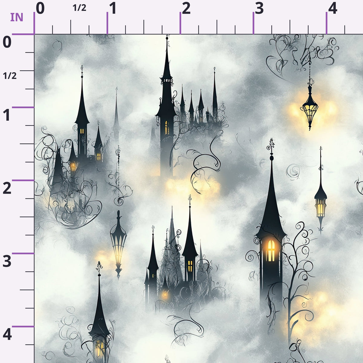 Gothic Fairytale Pattern 61 Minky Fabric