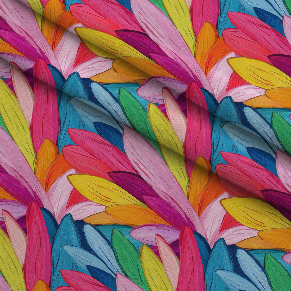 Gouache Garden Pattern 3 Minky Fabric