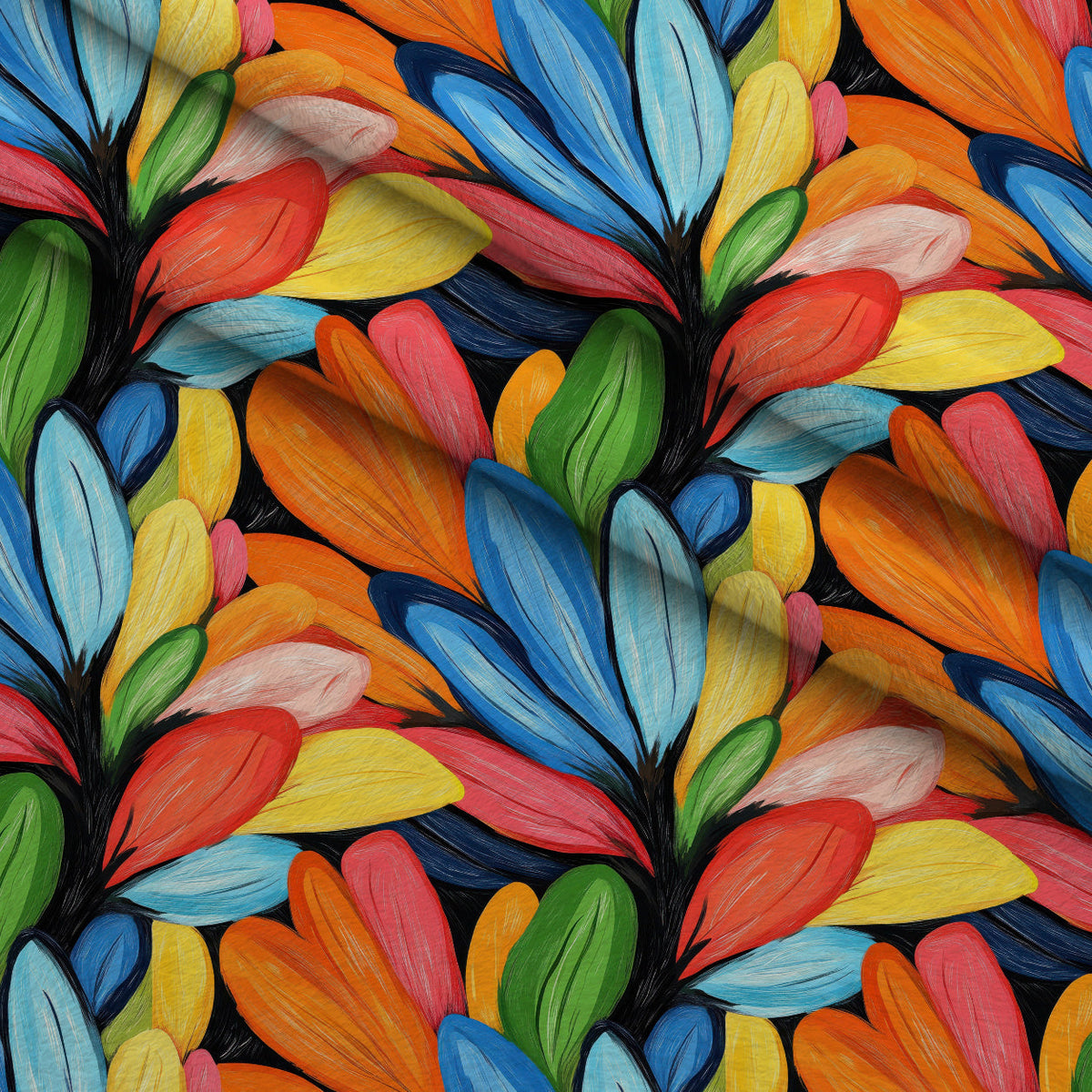 Gouache Garden Pattern 5 Minky Fabric