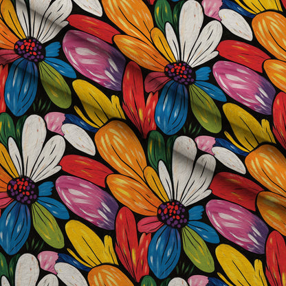 Gouache Garden Pattern 7 Minky Fabric