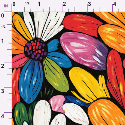Gouache Garden Pattern 7 Minky Fabric