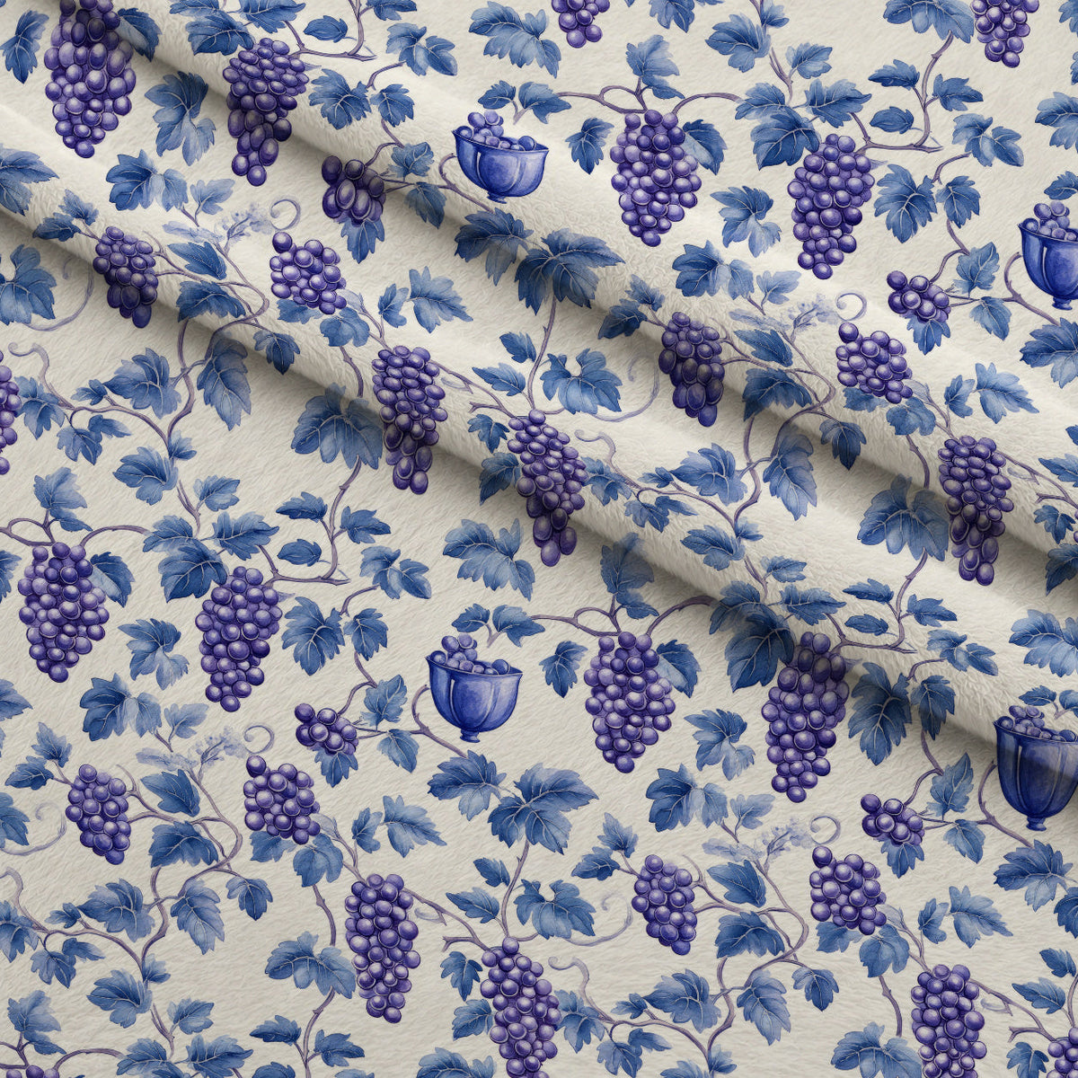 Grapes and Goblets Pattern 14 Minky Fabric