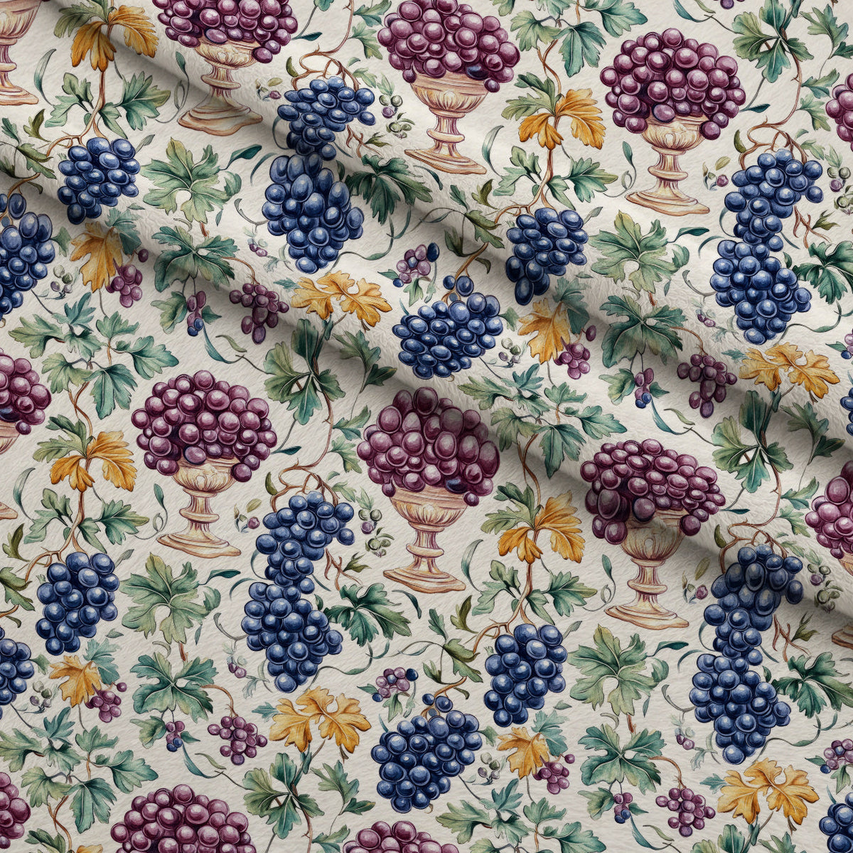 Grapes and Goblets Pattern 16 Minky Fabric