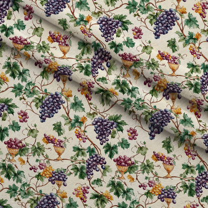 Grapes and Goblets Pattern 17 Minky Fabric
