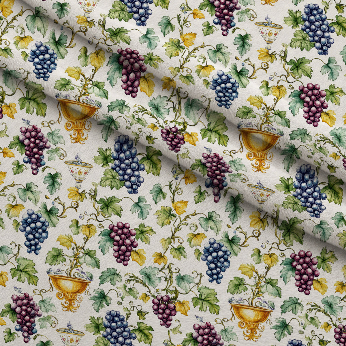 Grapes and Goblets Pattern 26 Minky Fabric