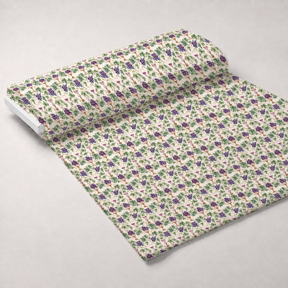 Grapes and Goblets Pattern 27 Minky Fabric