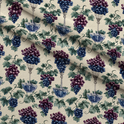 Grapes and Goblets Pattern 28 Minky Fabric