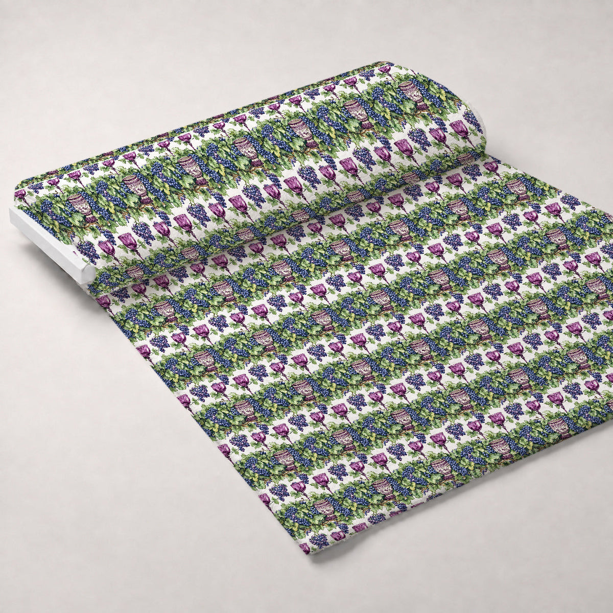 Grapes and Goblets Pattern 5 Minky Fabric