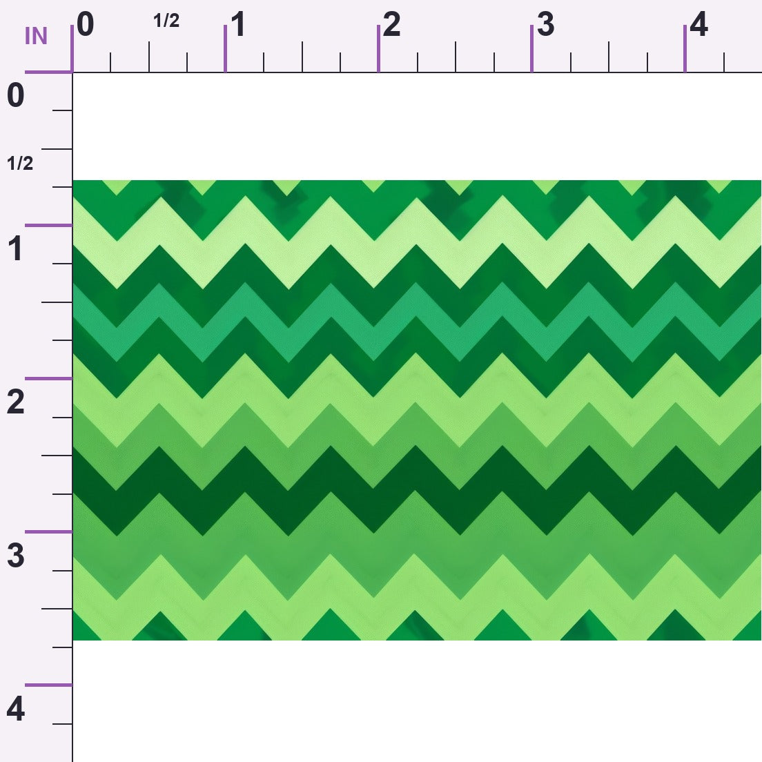 Green Chevron Pattern Minky Fabric