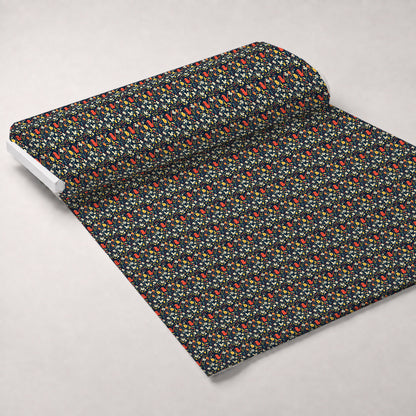 Green Thumb Blooms Pattern 3 Minky Fabric