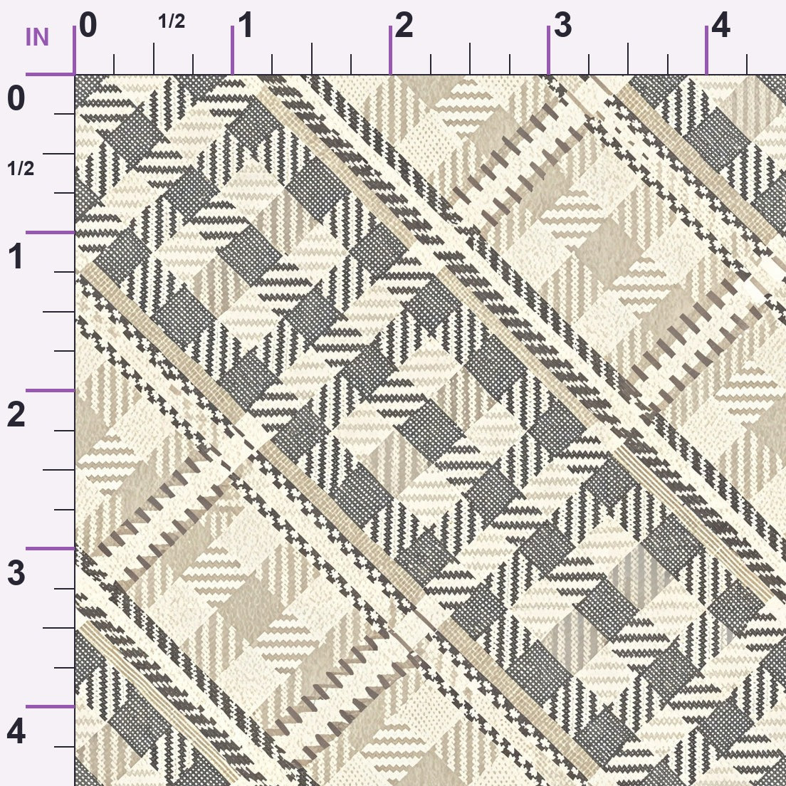 Greyhound Tweed Pattern 1 Minky Fabric