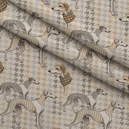 Greyhound Tweed Pattern 10 Minky Fabric