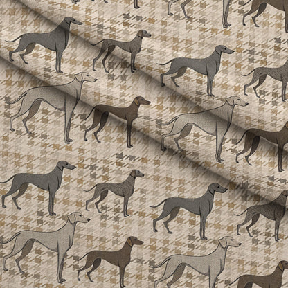 Greyhound Tweed Pattern 2 Minky Fabric