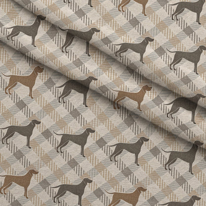 Greyhound Tweed Pattern 3 Minky Fabric