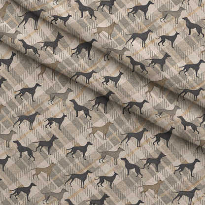 Greyhound Tweed Pattern 6 Minky Fabric