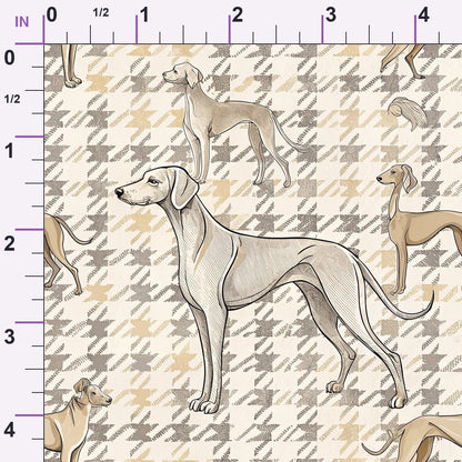 Greyhound Tweed Pattern 7 Minky Fabric