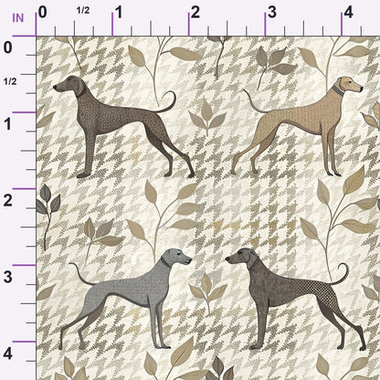 Greyhound Tweed Pattern 8 Minky Fabric