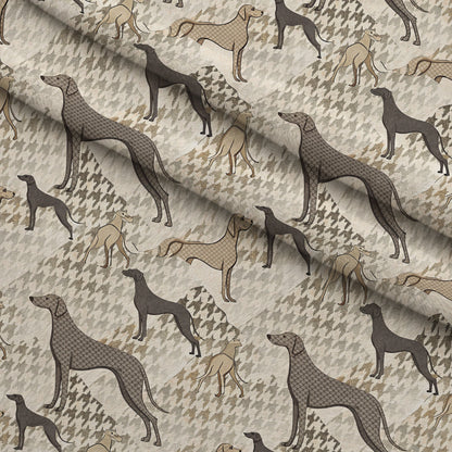 Greyhound Tweed Pattern 9 Minky Fabric