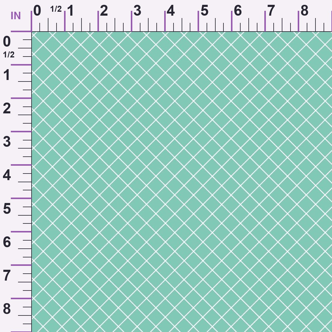 Grid Mint Minky Fabric