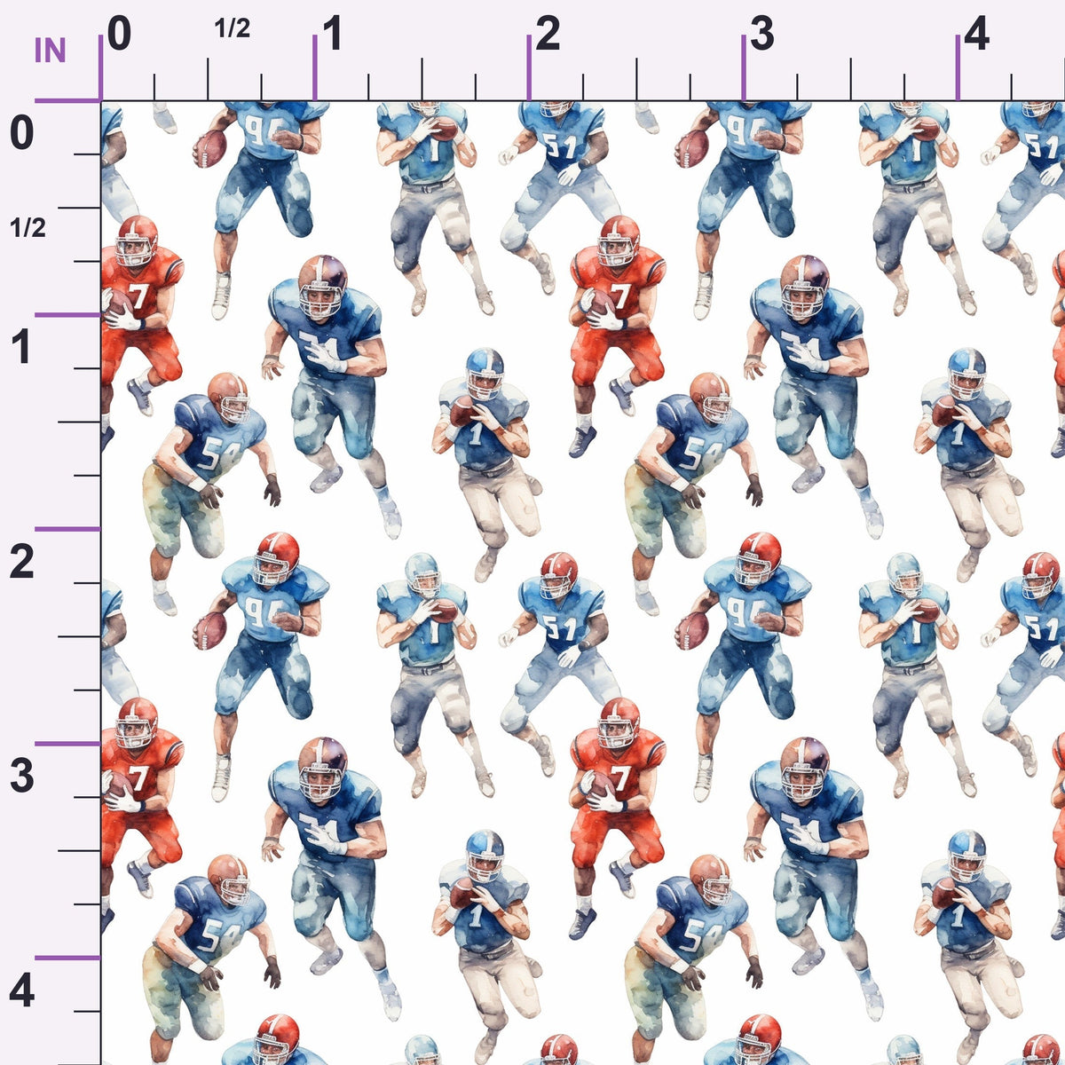 Gridiron Game Day Pattern 10 Minky Fabric