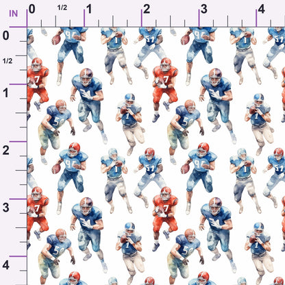 Gridiron Game Day Pattern 10 Minky Fabric