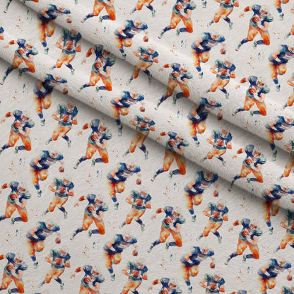 Gridiron Game Day Pattern 11 Minky Fabric