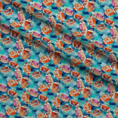 Gridiron Game Day Pattern 12 Minky Fabric