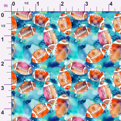 Gridiron Game Day Pattern 12 Minky Fabric