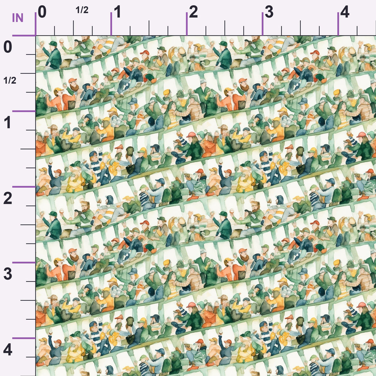 Gridiron Game Day Pattern 6 Minky Fabric