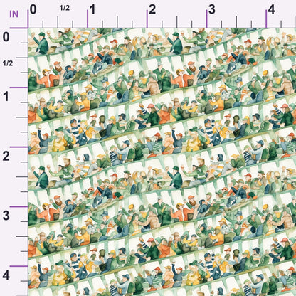 Gridiron Game Day Pattern 6 Minky Fabric