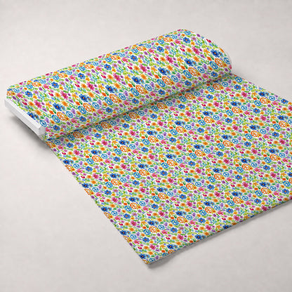 Groovy Peace Blooms Pattern 9 Minky Fabric