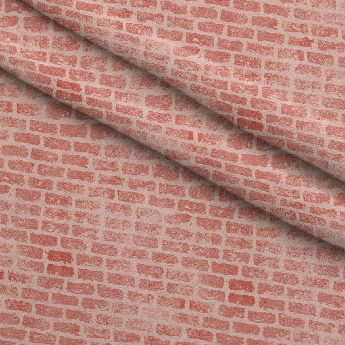 Grunge Brick Wall Pattern 16 Minky Fabric