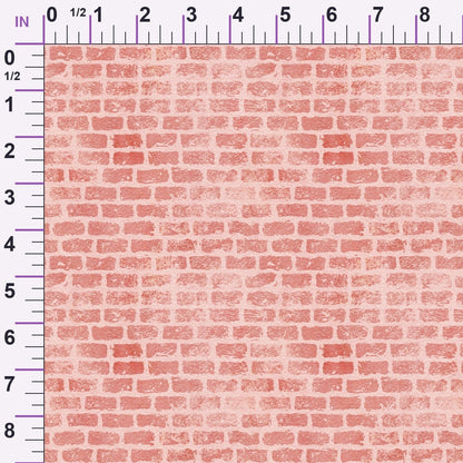 Grunge Brick Wall Pattern 16 Minky Fabric