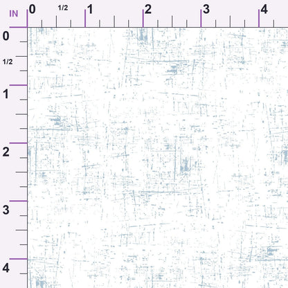 Grunge Spindle on White Minky Fabric