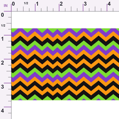 Halloween Chevron Pattern Minky Fabric