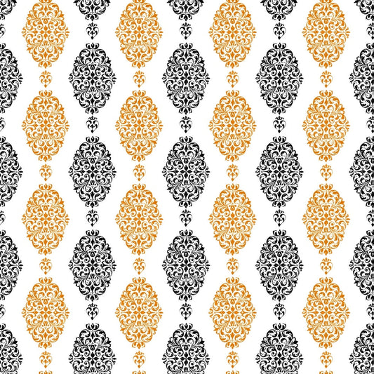 Elegant Halloween Pattern 12 Quilting Cotton Fabric