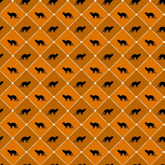 Elegant Halloween Pattern 13 Quilting Cotton Fabric