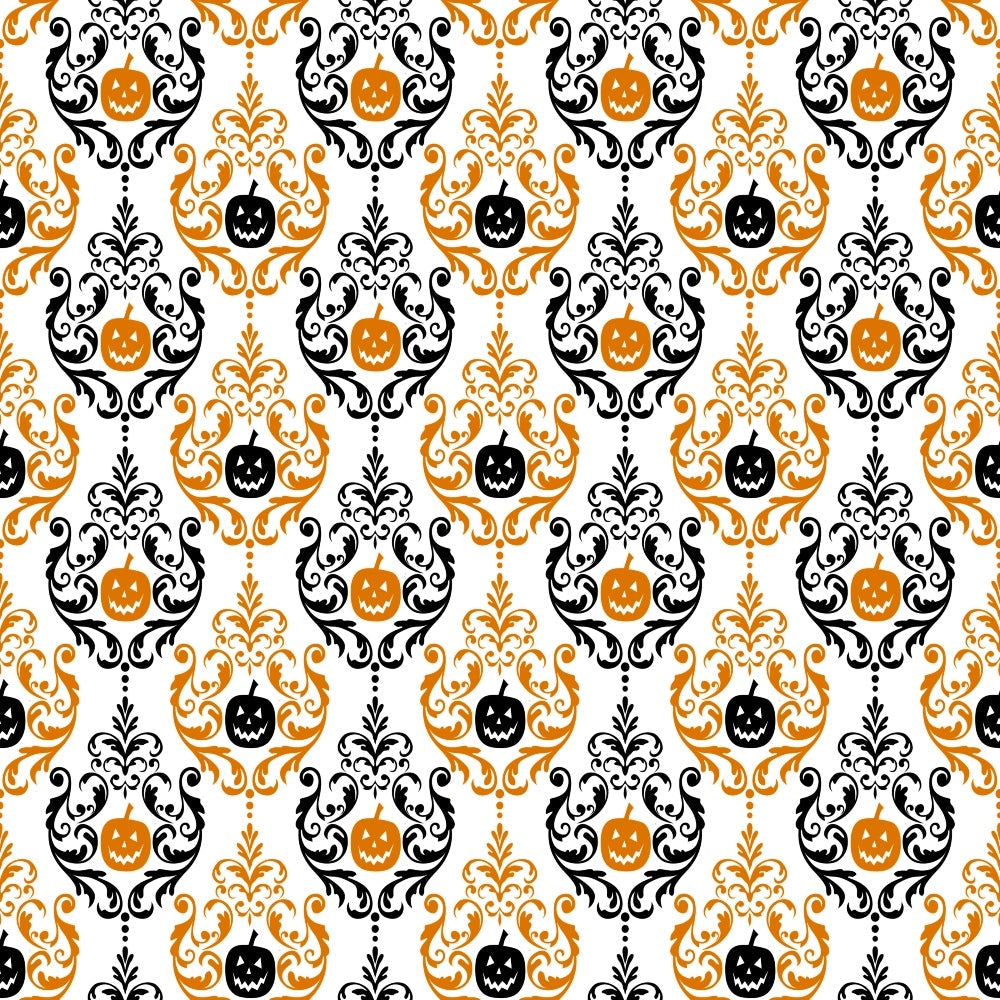 Elegant Halloween Pattern 16 Quilting Cotton Fabric