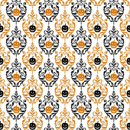 Elegant Halloween Pattern 16 Quilting Cotton Fabric