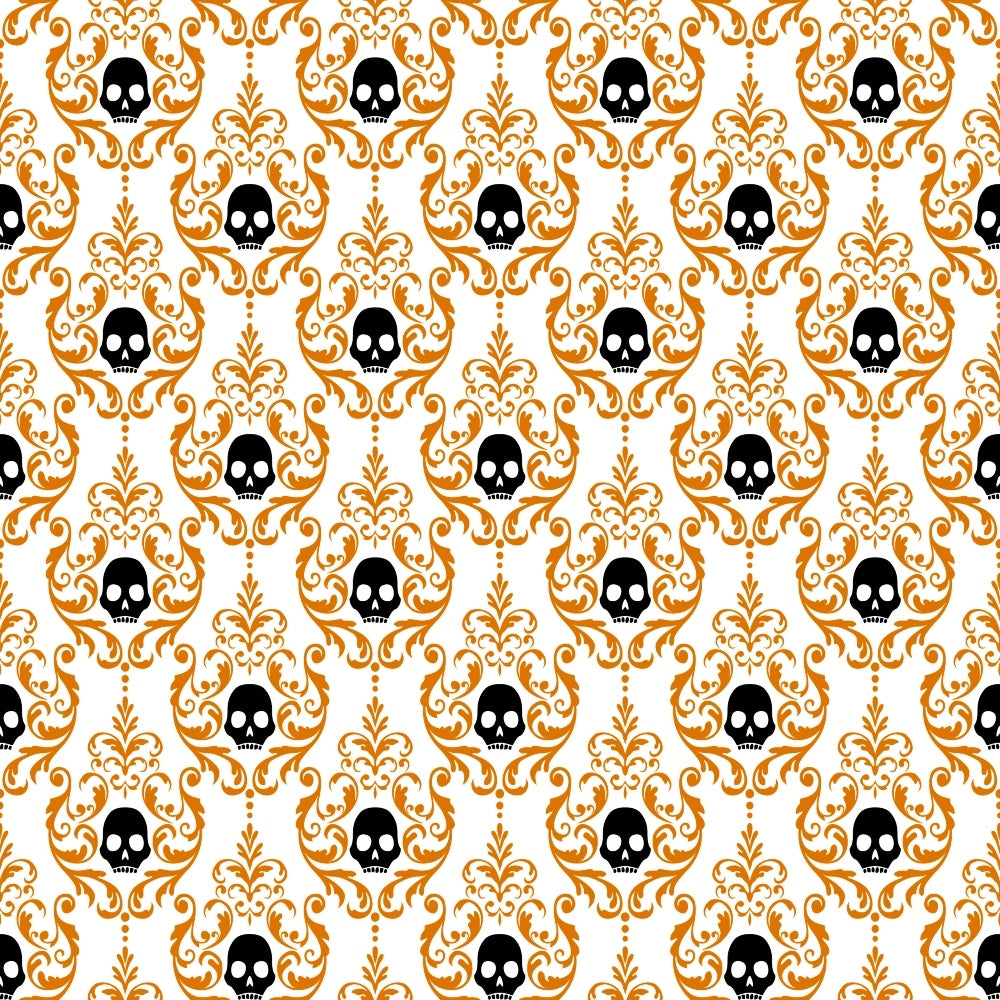Elegant Halloween Pattern 17 Quilting Cotton Fabric